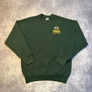 Vintage Green Bay Packers G Logo Pack Crewneck Sweatshirt Men's Size M Made USA